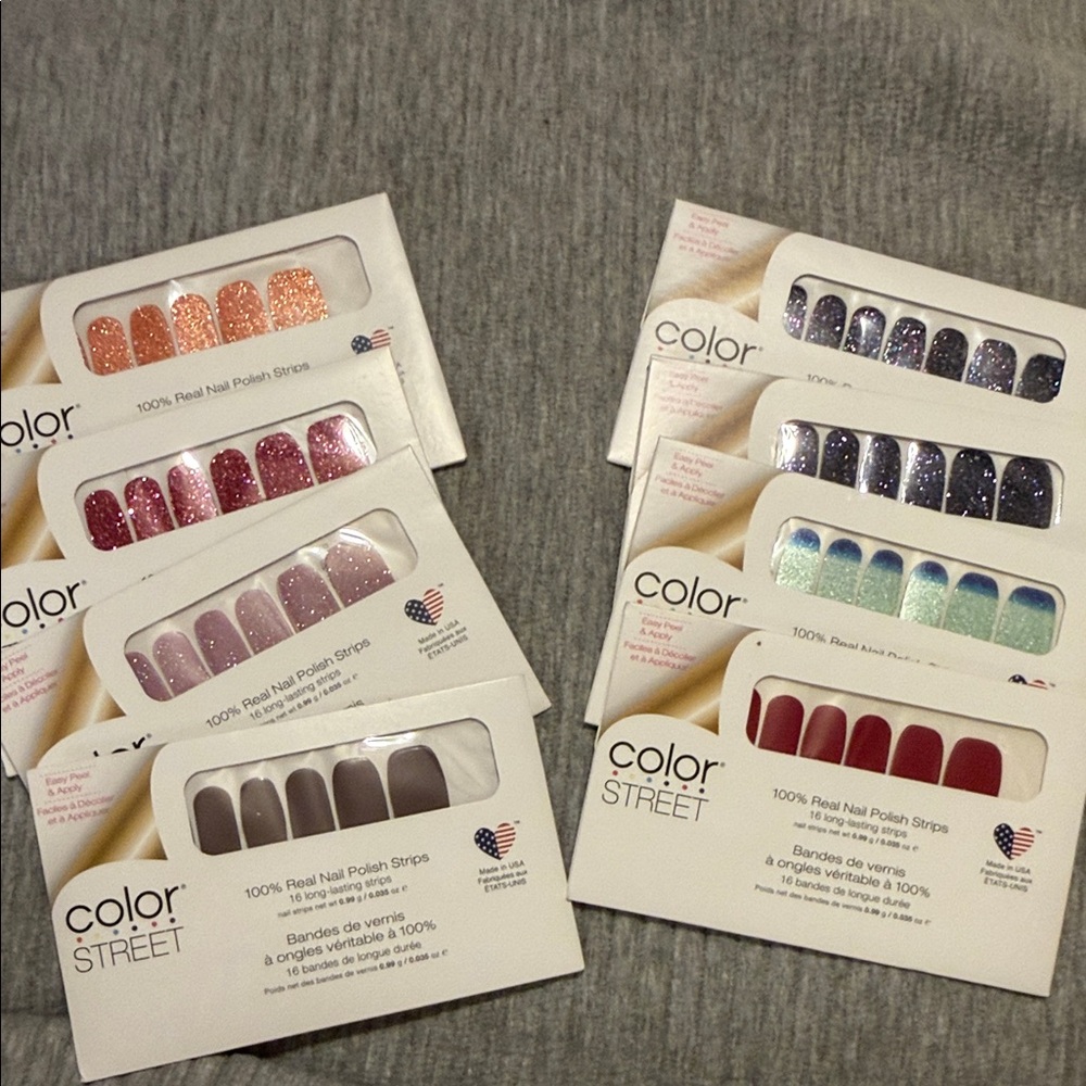 Color Street Glitter and Solid Nail Strips Collection